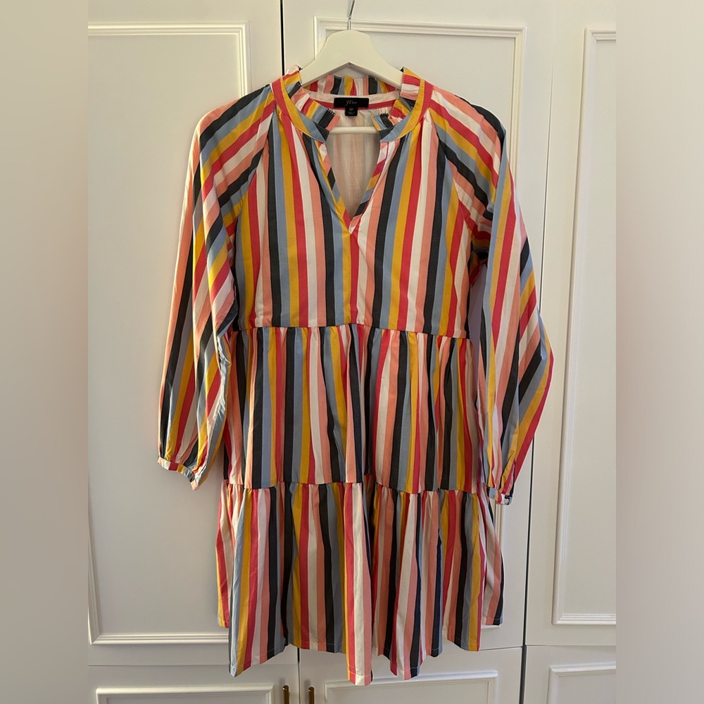 J. Crew Tiered Popover Dress